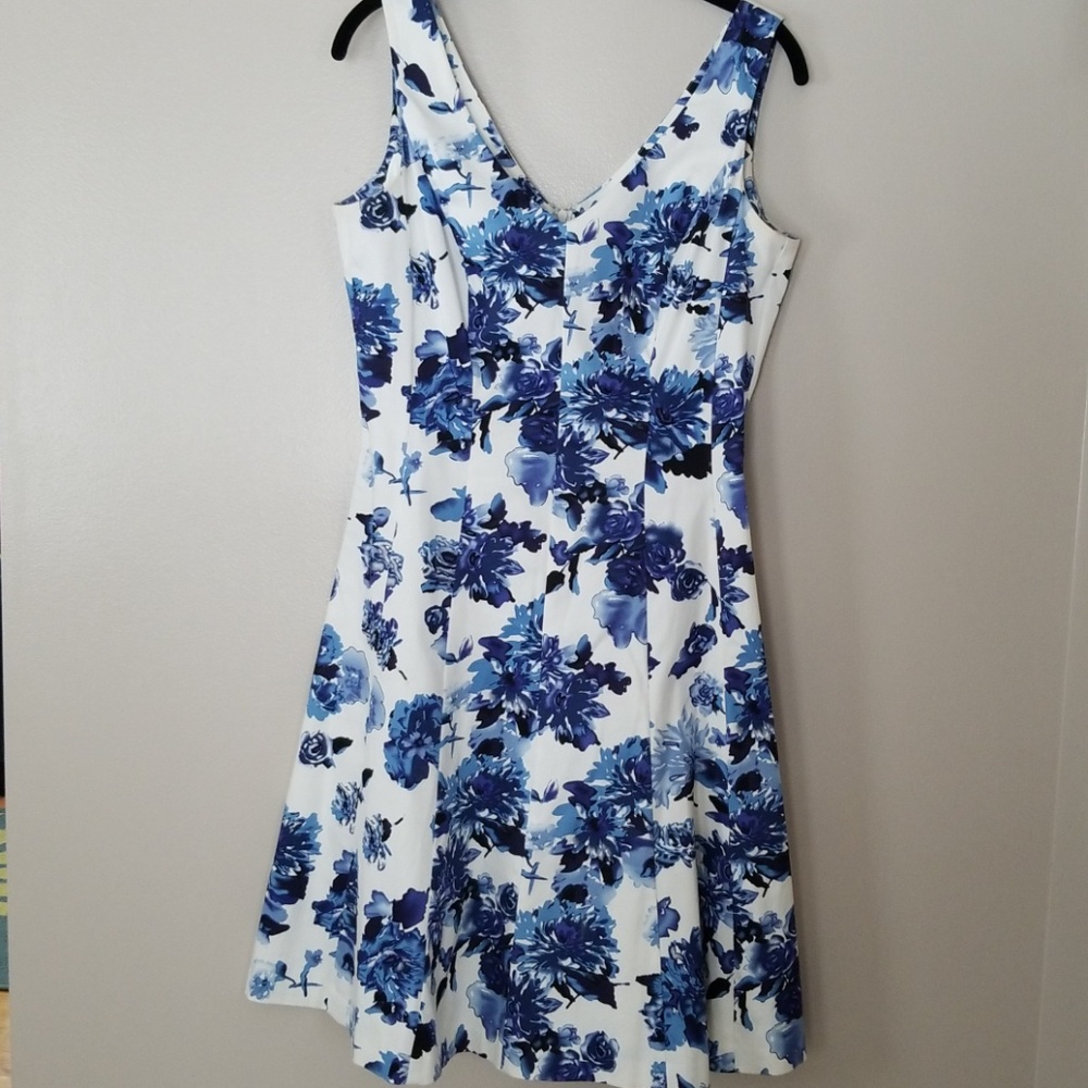 Chaps Fit & Flare Floral Dress